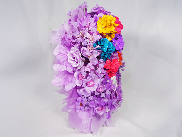 楽屋花／ミニフラスタ／7色ゼラニウムのミニフラスタ2／Yatsugi Flower Dye Lab（八ツ木フラワーダイラボ）