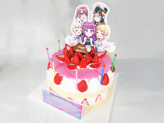 楽屋花／クレイケーキ／いちごたっぷりクレイケーキ2／Yatsugi Flower Dye Lab（八ツ木フラワーダイラボ）